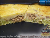 Фото к рецепту: Пирог на сметанном тесте, с тунцом (безотходный)