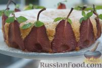 Фото приготовления рецепта: Марципановый пирог с грушами в вине - шаг №7