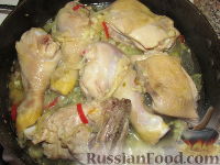 Фото приготовления рецепта: Пряная курица с имбирем - шаг №6