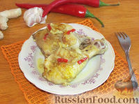 Фото приготовления рецепта: Пряная курица с имбирем - шаг №8