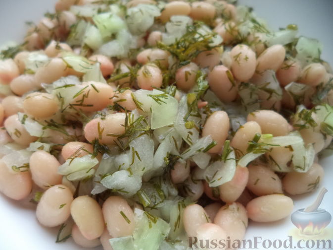 Салат из фасоли с сухариками рецепт – Европейская кухня: Салаты. «Еда»