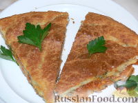 Фото к рецепту: Заливной пирог с квашеной капустой и мясным фаршем