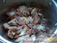 Фото приготовления рецепта: Желудки куриные по-грузински - шаг №3