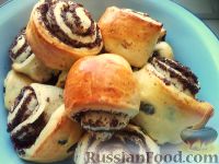 Слоеный рулет с маковой начинкой