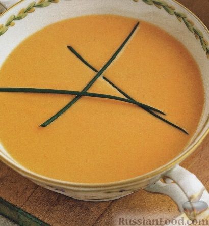 Рецепт Суп-пюре с креветками и овощами