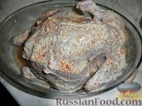 Фото приготовления рецепта: Курица, запеченная в тесте - шаг №9