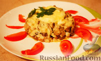 Фото к рецепту: Горячий салат "Грибок"