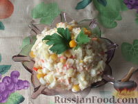 Фото к рецепту: Салатик из крабовых палочек