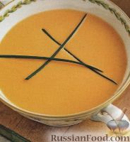 Фото к рецепту: Суп-пюре с креветками и овощами