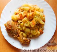 Рецепт простого ужина с картошкой в мультиварке