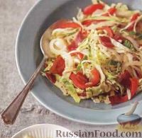 Фото к рецепту: Соте из капусты и болгарского перца