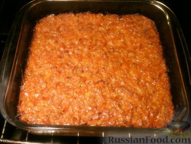 Рецепт морковно-творожной запеканки в духовке
