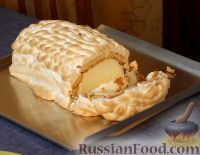 Фото приготовления рецепта: Торт "Аляска", с мороженым внутри - шаг №9