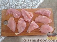 Фото приготовления рецепта: Котлеты по-киевски с вешенками и сыром - шаг №6