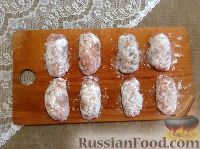 Фото приготовления рецепта: Котлеты по-киевски с вешенками и сыром - шаг №11