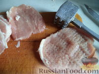 Фото приготовления рецепта: Мясо по-французски - шаг №3