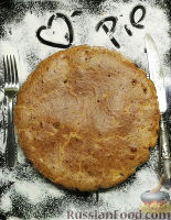 Фото к рецепту: Заливной пирог с рисом и грибами