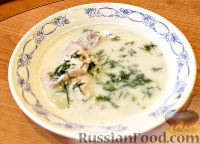 Фото к рецепту: Молочный рыбный суп