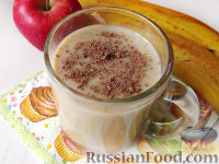 Фото к рецепту: Смузи бананово-кофейный со сгущенкой