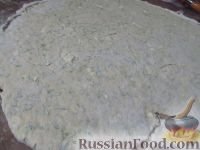 Фото приготовления рецепта: Лепешки с брынзой и укропом - шаг №7