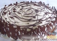 Фото к рецепту: Торт "Бисквит в шоколадной короне"
