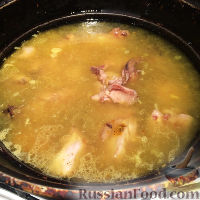 Фото приготовления рецепта: Тыквенный крем-суп с куриными фрикадельками - шаг №12
