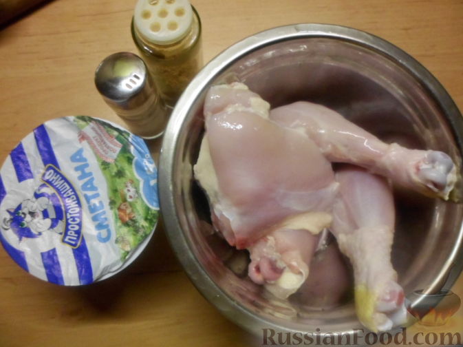 Вариант 1: Классический способ приготовления курицы в сметане и в мультиварке