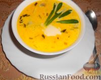 Фото к рецепту: Овощной суп с грибами и черемшой