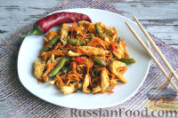 Фото приготовления рецепта: Теплый салат "Корейский колорит" - шаг №9
