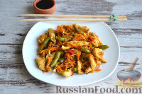 Фото приготовления рецепта: Теплый салат "Корейский колорит" - шаг №10