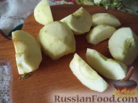 Фото приготовления рецепта: Запеканка из манной каши с яблоками - шаг №6