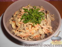 Фото приготовления рецепта: Салат из печени - шаг №13
