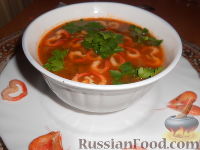 Фото приготовления рецепта: Суп из креветок - шаг №18