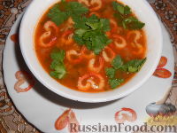 Фото приготовления рецепта: Суп из креветок - шаг №19