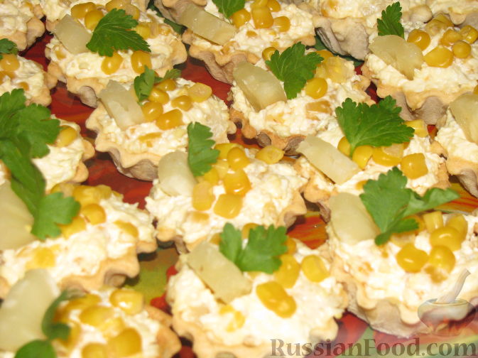 Тарталетки с ананасом и творожным кремом рецепт – Европейская кухня: Закуски. «Еда»