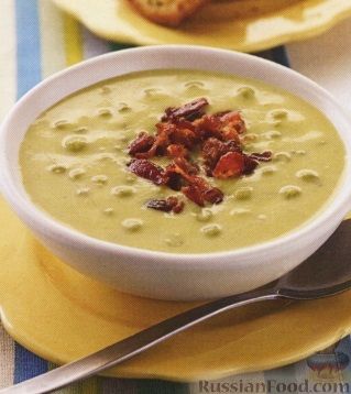 Рецепт Суп-пюре с зеленым горошком