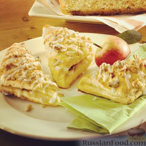 Рецепт Конвертики с яблоками и грецкими орехами