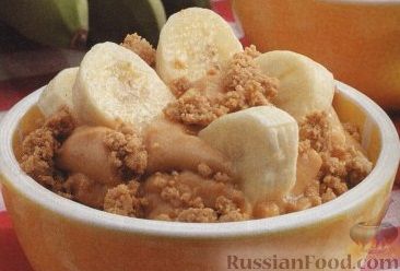 Рецепт Десерт из пудинга и печенья с бананами