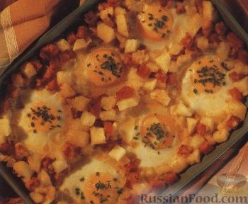 Рецепт Картофельная запеканка с яйцами