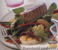 Фото к рецепту: Картофельный салат с тунцом