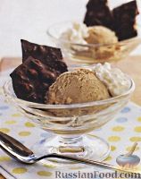 Фото к рецепту: Мороженое с шоколадом и сливками