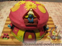 Фото приготовления рецепта: МК Торт "Домик Смурфиков" (пошагово) - шаг №30