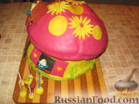 Фото приготовления рецепта: МК Торт "Домик Смурфиков" (пошагово) - шаг №31