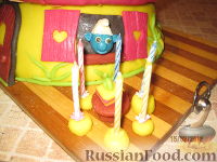 Фото приготовления рецепта: МК Торт "Домик Смурфиков" (пошагово) - шаг №33