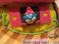 Фото приготовления рецепта: МК Торт "Домик Смурфиков" (пошагово) - шаг №35
