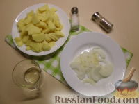 Фото приготовления рецепта: Картошка с грибами и луком - шаг №4