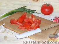 Фото приготовления рецепта: Спагетти с грибами и овощами (в мультиварке) - шаг №5