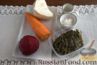 Фото приготовления рецепта: Салат с морской капустой и корнеплодами - шаг №1