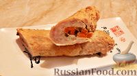 Фото к рецепту: Домашняя колбаса с грибной начинкой
