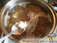 Фото приготовления рецепта: Суп с клецками (постный) (4 порции) - шаг №16